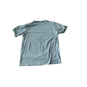 Free Fly Mens Short Sleeve Pocket T Shirt Size L Blue Comfort Adventure Out